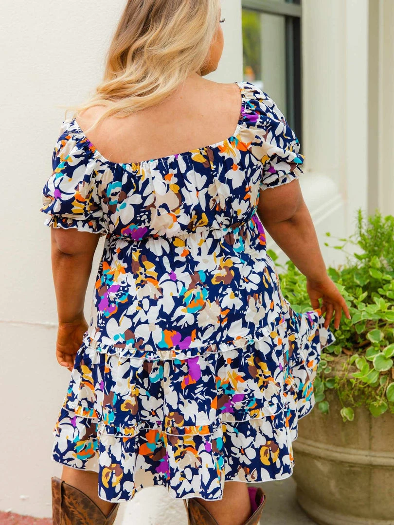 D & J Industries Co., LTD. PREORDER Navy Pushing Petals Dress Pre-Orders 6 D & J Industries Co., LTD. PREORDER Navy Pushing Petals Dress Pre-Orders