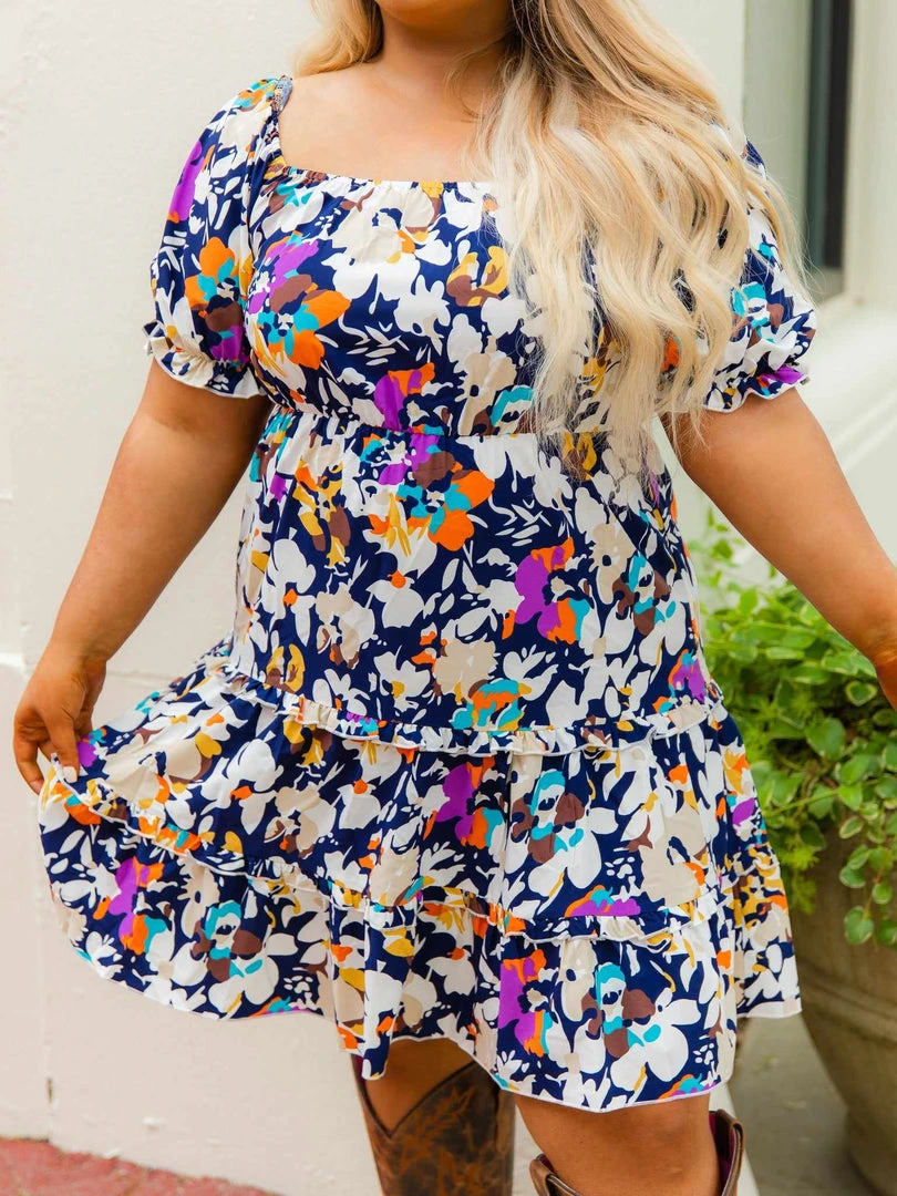 D & J Industries Co., LTD. PREORDER Navy Pushing Petals Dress Pre-Orders 2 D & J Industries Co., LTD. PREORDER Navy Pushing Petals Dress Pre-Orders