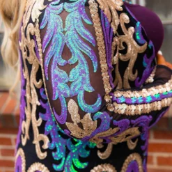 Dongguan Haohoo Clothing CO., Ltd PREORDER The Royal Sequin Duster - Peacock And Gold Pre-Orders