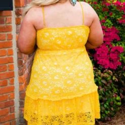 Southern Fried Chics Flirty Little Thing Lace Dress - Mustard New Arrivals 7 Southern Fried Chics Flirty Little Thing Lace Dress - Mustard New Arrivals