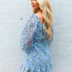 D & J Industies Co., LTD. All Squared Away Dress - Lavender Floral