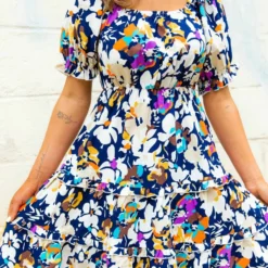 D & J Industries Co., LTD. PREORDER Navy Pushing Petals Dress Pre-Orders 9 D & J Industries Co., LTD. PREORDER Navy Pushing Petals Dress Pre-Orders