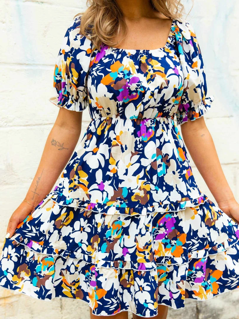 D & J Industries Co., LTD. PREORDER Navy Pushing Petals Dress Pre-Orders 4 D & J Industries Co., LTD. PREORDER Navy Pushing Petals Dress Pre-Orders