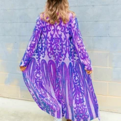 Dongguan Haohoo Clothing CO., Ltd PREORDER The Royal Sequin Duster In Purple