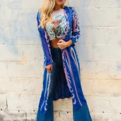 Dongguan Haohoo Clothing CO., Ltd Pre-Orders PREORDER The Royal Sequin Duster - Royal Blue And Silver