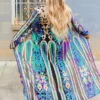 Dongguan Haohoo Clothing CO., Ltd PREORDER The Royal Sequin Duster - Peacock And Gold Pre-Orders