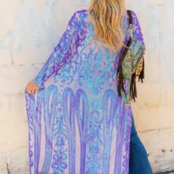 Dongguan Haohoo Clothing CO., Ltd PREORDER The Royal Sequin Duster — Iridescent Purple 12 Dongguan Haohoo Clothing CO., Ltd PREORDER The Royal Sequin Duster — Iridescent Purple