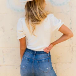 D & J Industies Co., LTD. Bubble Bodysuit - White New Arrivals