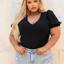 D & J Industies Co., LTD. New Arrivals Bubble Bodysuit - Black