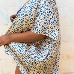 D & J Industies Co., LTD. Actin Up Kimono - Leopard