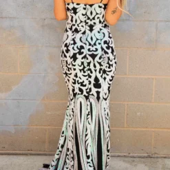 D & J Industries Co., LTD. Pre-Orders PREORDER Midnight Marina Bubblegum And Black Sequin Dress