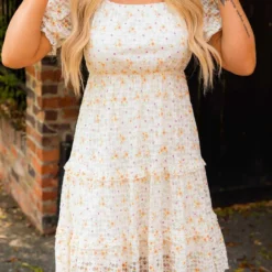 D & J Industries Co., LTD. PREORDER White Floral Dress Pre-Orders