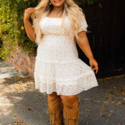 D & J Industries Co., LTD. PREORDER White Floral Dress Pre-Orders