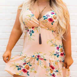 D & J Industies Co., LTD. Flirty Little Thing Dress - Tan Floral New Arrivals 6 D & J Industies Co., LTD. Flirty Little Thing Dress - Tan Floral New Arrivals