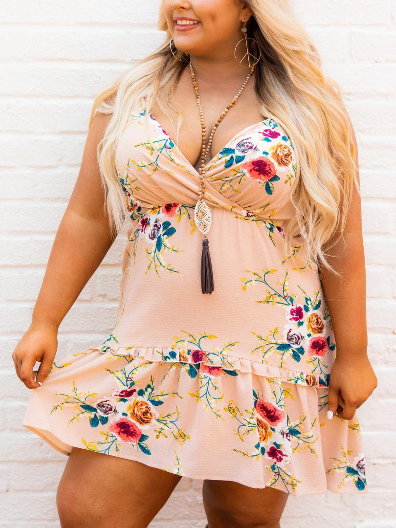 D & J Industies Co., LTD. Flirty Little Thing Dress - Tan Floral New Arrivals 3 D & J Industies Co., LTD. Flirty Little Thing Dress - Tan Floral New Arrivals