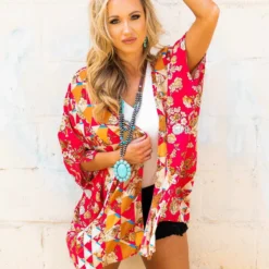 D & J Industies Co., LTD. New Arrivals Actin Up Kimono - Pink Floral 10 D & J Industies Co., LTD. New Arrivals Actin Up Kimono - Pink Floral