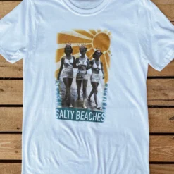 Bling-A-Gogo Salty Beaches Tee Summer Fried Swimwear