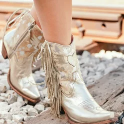 Lane Boots New Arrivals Spirit Animal Shortie - Champagne Metallic