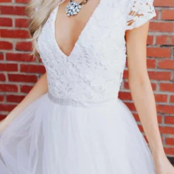 D & J Industries She's A Sweetheart Dress - White 12 D & J Industries She's A Sweetheart Dress - White