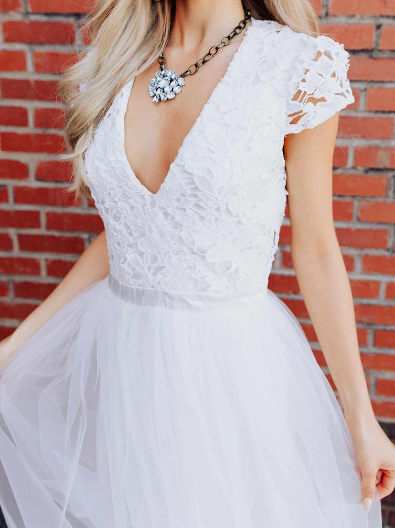 D & J Industries She's A Sweetheart Dress - White 3 D & J Industries She's A Sweetheart Dress - White