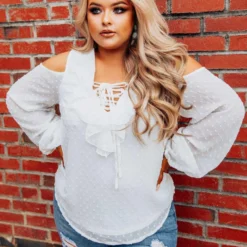 D & J Industries She's Somethin' Top - White