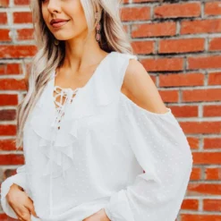 D & J Industries She's Somethin' Top - White