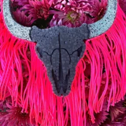 Buckin Baby Wholesale Skull Head With Fringe Freshie