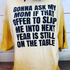 Bling-A-Gogo Slap Me Into Next Year Bleached Tee Tees