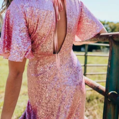 D & J Industries Southern Sweetheart High Low Dress - Cinnamon Sale!