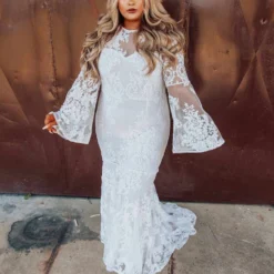 D & J Industries Special Moments Dress - White Bridal