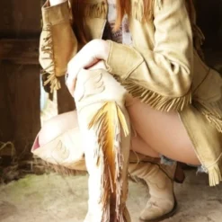 Lane Boots Footwear Spirit Animal Over The Knee Bone Boots By Lane