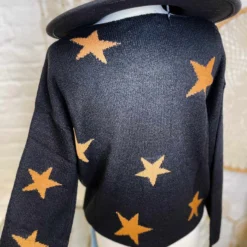 Peach Love CA Star Sweater