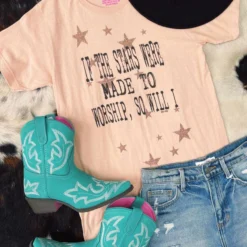 Raisin Arrows Clothing Stars Made To Worship Tee