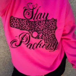 Buckin Barn Stay Packing Sweatshirt - Pink Tees