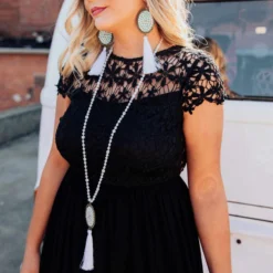 D & J Industries Summer Nights Dress - Black Sale!