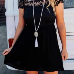 D & J Industries Summer Nights Dress - Black Sale!