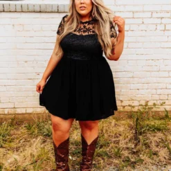 D & J Industries Summer Nights Dress - Black Sale!