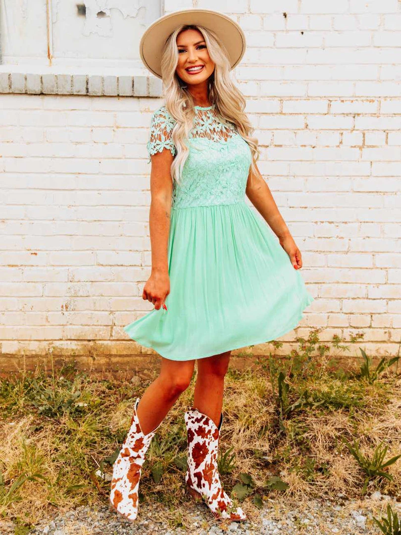 D & J Industries Summer Nights Dress - Mint 1 D & J Industries Summer Nights Dress - Mint