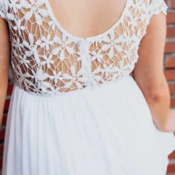 D & J Industries Sale! Summer Nights Dress - White