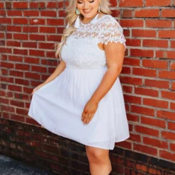 D & J Industries Sale! Summer Nights Dress - White