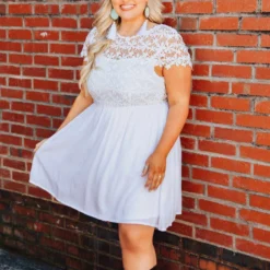 D & J Industries Sale! Summer Nights Dress - White