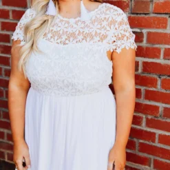 D & J Industries Sale! Summer Nights Dress - White