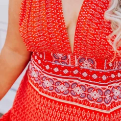 Dongguan Haohoo Clothing CO., Ltd Summer Oasis Dress - Red Dresses 5 Dongguan Haohoo Clothing CO., Ltd Summer Oasis Dress - Red Dresses