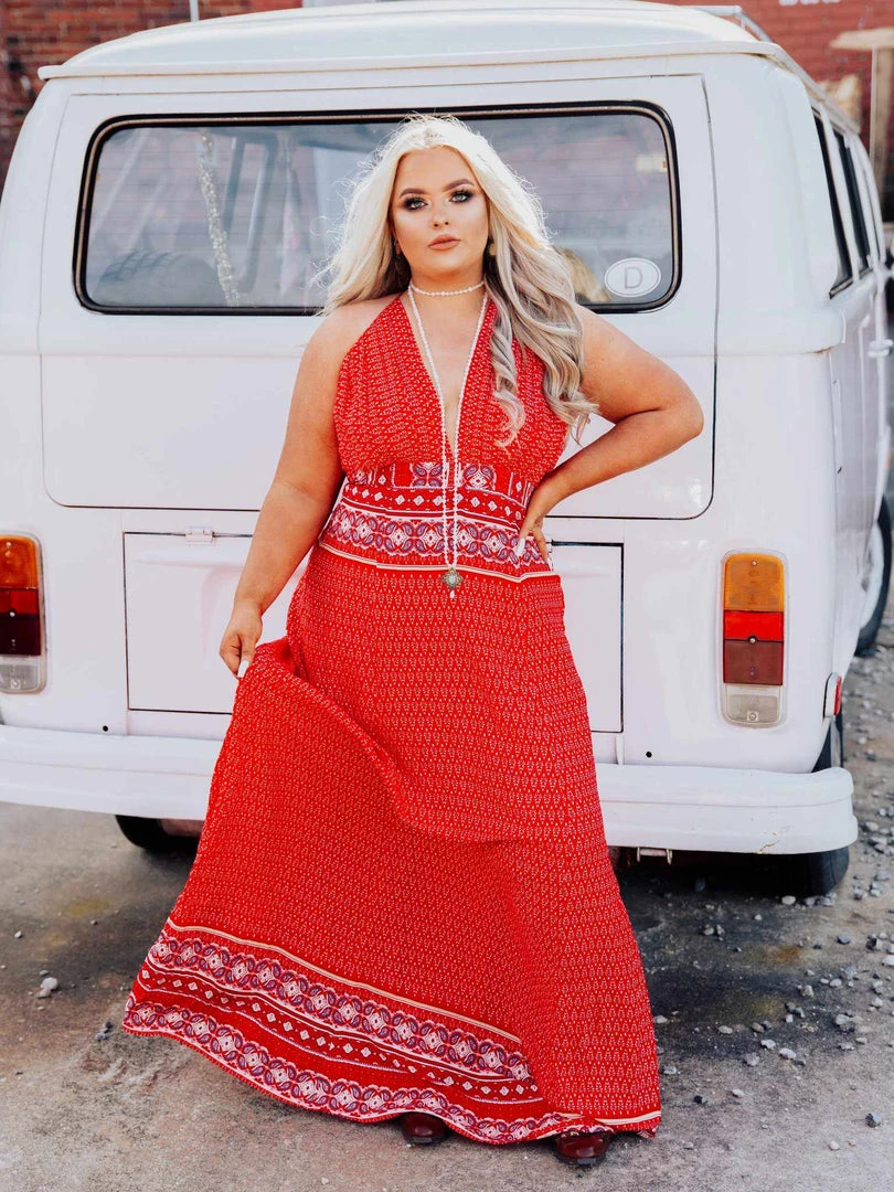 Dongguan Haohoo Clothing CO., Ltd Summer Oasis Dress - Red Dresses 1 Dongguan Haohoo Clothing CO., Ltd Summer Oasis Dress - Red Dresses