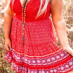 Dongguan Haohoo Clothing CO., Ltd Sale! Sunshine And Summertime Dress - Red