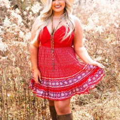 Dongguan Haohoo Clothing CO., Ltd Sale! Sunshine And Summertime Dress - Red