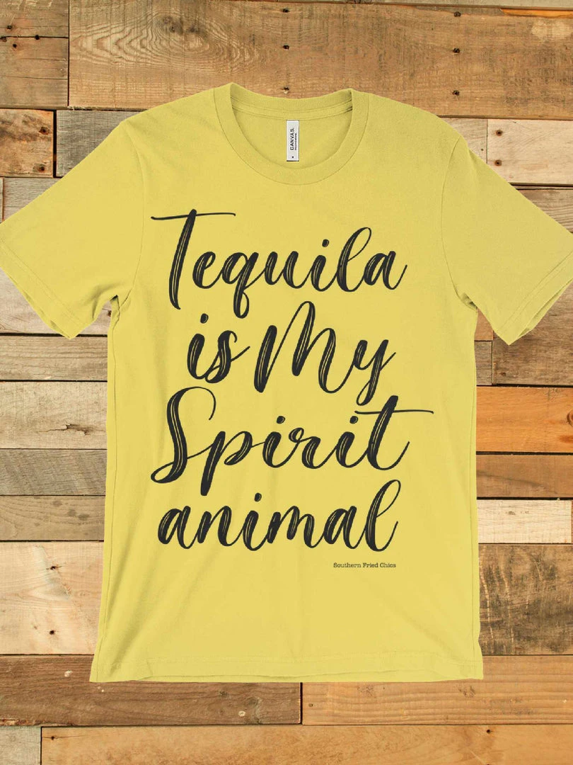 GTN Tequila Is My Spirit Animal Tee Clothing 10 GTN Tequila Is My Spirit Animal Tee Clothing