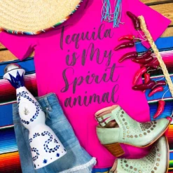 GTN Tequila Is My Spirit Animal Tee Clothing 18 GTN Tequila Is My Spirit Animal Tee Clothing