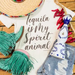 GTN Tequila Is My Spirit Animal Tee Clothing
