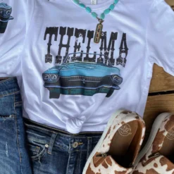 Miss Mud Pie Tees Thelma Tee - White